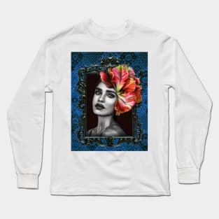 Colorfull Ladies Fine Art HomeDecor Wall Art Digital Prints Artwork Illustration Fine Long Sleeve T-Shirt